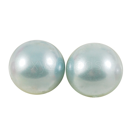 ABS Plastic Imitation Pearl Cabochons SACR-S738-8mm-Z12-1