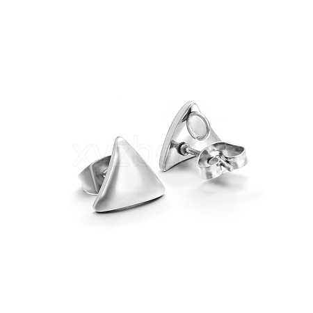 Stainless Steel Stud Earrings PW-WGF7049-04-1