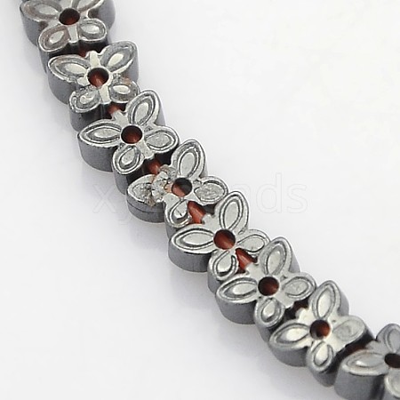 Electroplate Non-magnetic Synthetic Hematite Beads Strands X-G-J209D-01-1