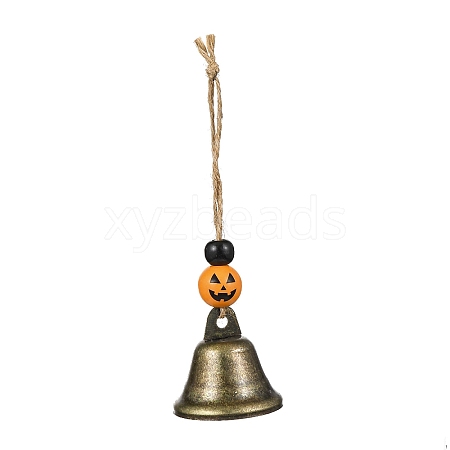 Halloween Iron Bell Hanging Ornaments HJEW-JM02437-1