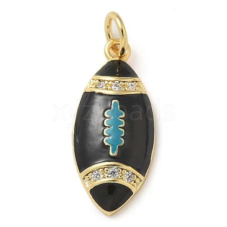 Rack Plating Brass Enamel Pendants KK-K392-18A-01-1