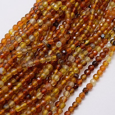 Natural Agate Beads Strands G-G580-4mm-06-1