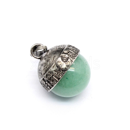 Natural Green Aventurine Pendants PW-WG49C3C-06-1