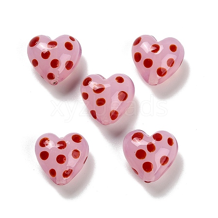 Handmade Lampwork Enamel Beads LAMP-B030-02B-02-1