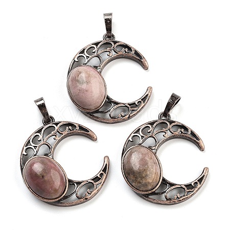 Natural Rhodonite Pendants G-L602-01R-15-1