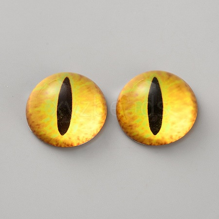 Glass Cat Eye Decorative Eye Piece DIY-WH0110-26E-1