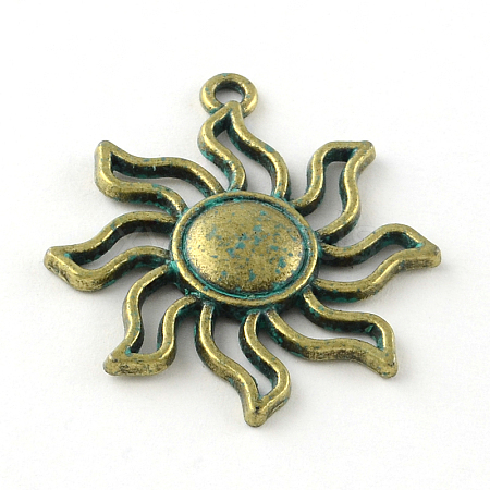 Sun Zinc Alloy Pendants X-PALLOY-R065-173-LF-1