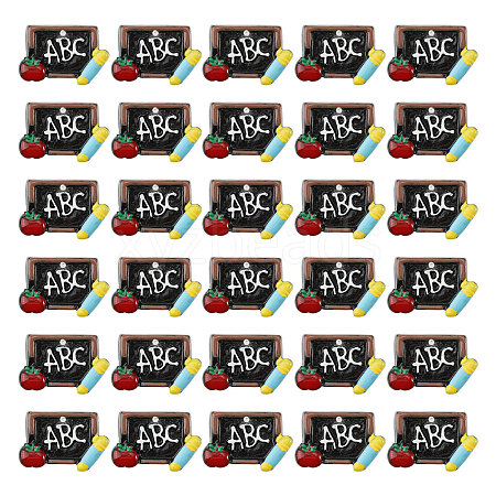 Globleland 30Pcs Opaque Resin Pendants RESI-GL0001-07-1