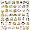 100Pcs PVC Self-Adhesive Stickers of Cat PW-WG6201B-01-1