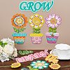 45Pcs 15 Styles Spring Colorful Paper Blooms Cut Outs DIY-WH0430-033-7