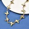 304 Stainless Steel Butterfly Link Chain Necklaces NJEW-U023-05G-2