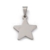 304 Stainless Steel Pendants STAS-Z114-03P-02-1