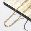 304 Stainless Steel Link Chain Bracelets for Women BJEW-F488-21G-04-3