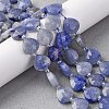 Natural Blue Aventurine(Dyed & Heated) Beads Strands G-P570-E08-02-1