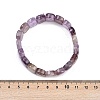 Natural Amethyst Beaded Stretch Bracelets for Women Men BJEW-M049-04D-5