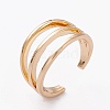 Brass Cuff Earrings EJEW-P188-02G-1