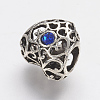 Tibetan Style Alloy Rhinestone European Beads PALLOY-F202-38I-2