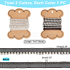 AHADERMAKER 2Pcs 2 Colors Organza Ribbons ORIB-GA0001-01-2