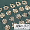 CHGCRAFT 32PCS 4 Styles Brass Filigree Joiners Links KKC-CA0001-06-8