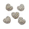 Sparkling Acrylic Heart Beads with Rhinestone Embellishment OACR-NH0001-02A-07-1