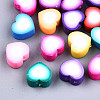 Handmade Polymer Clay Beads X-CLAY-T016-67-1