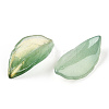 Baking Painted Transparent Glass Petal Beads DGLA-N004-08-3