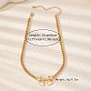 Alloy Bowknot Choker Necklaces for Women FS-WG3DD5E-02-2
