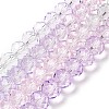 Transparent Painted Glass Beads Strands LS-DGLA-A034-T8mm-A23-2