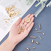   60Pcs 4 Styles Brass Tube Beads KK-PH0002-31G-7