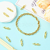 10Pcs Rack Plating Brass Fold Over Clasps KK-SC0006-67G-5