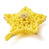 Beaded Star Charms PALLOY-MZ00451-01-4