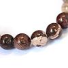 Natural Zebra Jasper Round Bead Strands G-E334-4mm-12-2