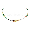 Resin Evil Eye & Glass Seed Beaded Jewelry Set SJEW-MZ00001-4