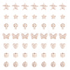 140Pcs 7 Styles Synthetic Howlite Beads G-TA0002-66-2