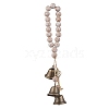 Brass Bell Key Pendant Decorations HJEW-JM04230-03-2