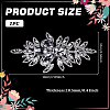 Fingerinspire 1Pc Brass Rhinestone Appliques DIY-FG0005-52B-2