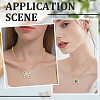 6Pcs 2 Colors Brass Micro Pave Cubic Zirconia Pendants KK-BBC0020-51-4