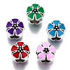 Alloy Enamel European Beads MPDL-T005-006-RS-1