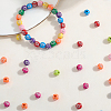 600Pcs Plating Acrylic Beads PACR-PA0001-10B-7