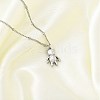 304 Stainless Steel Pendant Necklace NJEW-K255-22P-2