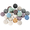 24Pcs Unwaxed Natural Lava Rock Beads G-PA0002-12-1