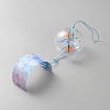 High Borosilicate Glass Round Japanese Wind Chime HJEW-WH0130-05F-2