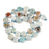 Natural Flower Amazonite Beads Strands G-C116-A38-01-4