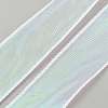 10 Yards Polyester Iridescent Lace Ribbon OCOR-WH20001-12C-1