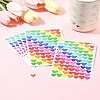 4 Bags Heart Pattern DIY Paper Picture Stickers AJEW-FS0001-17-10