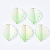 Spray Painted Glass Pendants GLAA-N042-004-4