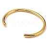 Ion Plating(IP) 304 Stainless Steel Simple Thin Cuff Bangles X-BJEW-P296-02G-2