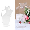 Plastic Bust Necklace Display Stands NDIS-K004-01C-1