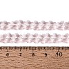 Transparent Glass Beads Strands GLAA-Q118-01A-B12-4