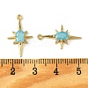 Brass Micro Pave Cubic Zirconia Pendants X-KK-M277-08G-06-3